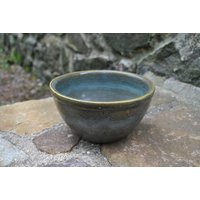 Handgemachte Keramik Schale Blau Grün Rustikal von WinterFinds
