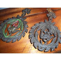 Paar Vintage Wilton Gusseisen Untersetzer Wärmplatte Küchen Dekor von WinterFinds
