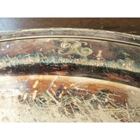 Vintage Gorham Siver Teller Servierteller Initial R Oval Formal von WinterFinds