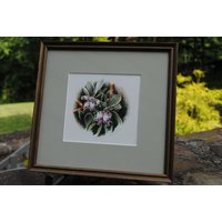 Wunderschöne Vintage Floral Zeichnung Gerahmt Wald Flora Meredith Davis Wandkunst von WinterFinds