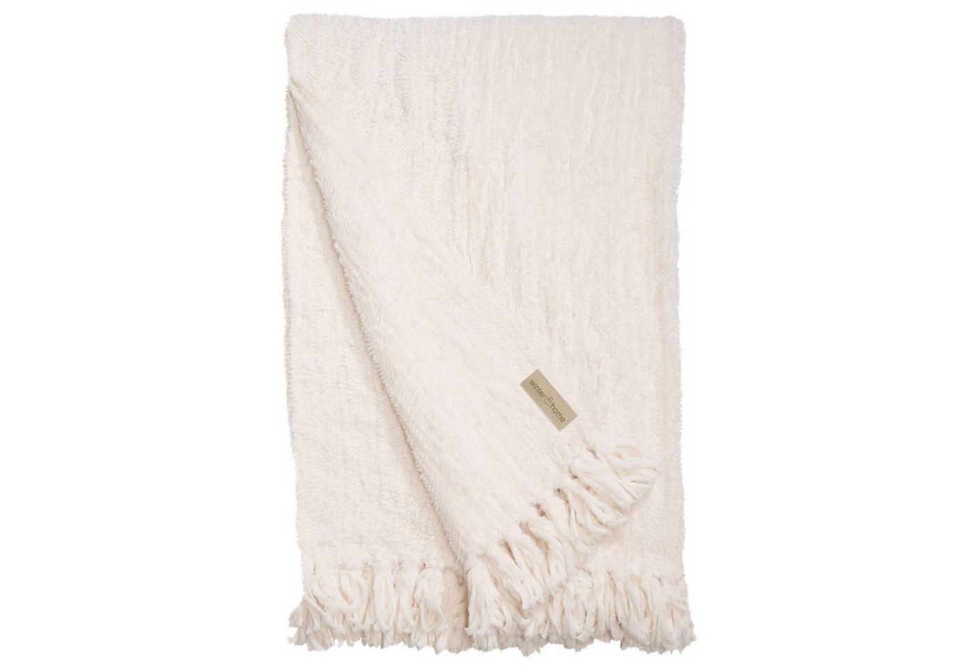 Wohndecke Alpine Yak Ivory, Winterhome, Yak-Fell von Winterhome