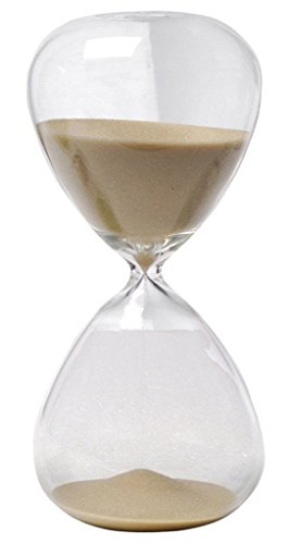 Sanduhr, farbig, Glas, ideal als Weihnachtsgeschenk oder zum Geburtstag 5 Minutes braun von Winterworm