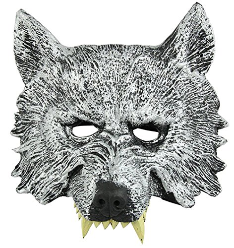 Winterworm Masquerade Mask Wolf Mask 3D Werewolf Mask Halloween Haunted House Props von Winterworm