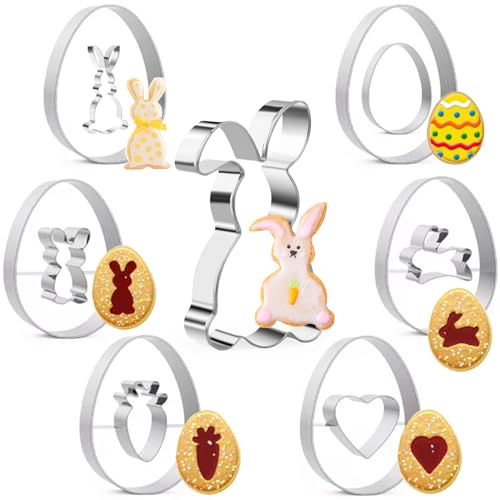 Ausstechformen Ostern,9 Stück Hasen Ausstecher Linzer Keksausstecher Ostern Plätzchen Ausstecher Osterhasen Ausstechform Oster Hasenausstecher Kekse Backen Ei Ausstechformen Ostern,9 Stück Hasen Ausstecher Linzer Keksausstecher Ostern Plätzchen Ausstecher Osterhasen Ausstechform Oster Hasenausstecher Kekse Backen Ei von Winwild