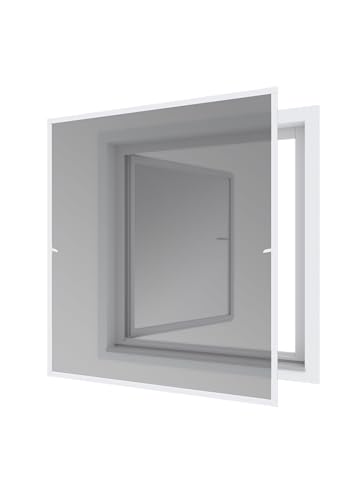 Wip Insektenschutz Rahmen Fenster EXPERT, Fliegengitter Alurahmen für Fenster, Selbstbausatz 140 x 150 cm, weiß, 04338 von Wip