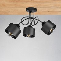 Deckenlampe Deckenleuchte Schwarz Wohnzimmer Schlafzimmer Esszimmer von WirMachenLicht