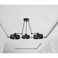 Deckenleuchte Deckenlampe Lampe Loft 3xe27 in Kupferfarbe | Schwarz von WirMachenLicht