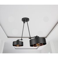 Hängelampe Loft Edison 2xe27 in Kupferfarbe | Schwarz Hängelampe Loft Edison 2xe27 in Kupferfarbe | Schwarz von WirMachenLicht