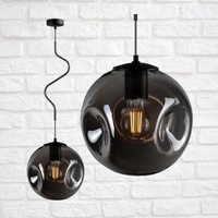 Hängende Deckenleuchte Pendelleuchte Glas Graphit - Honig Farbe Nach Wahl E27 von WirMachenLicht