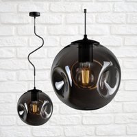 Hängende Deckenleuchte Pendelleuchte Glas Graphit - Honig Farbe Nach Wahl E27 Hängende Deckenleuchte Pendelleuchte Glas Graphit - Honig Farbe Nach Wahl E27 von WirMachenLicht