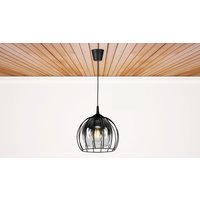 Hängende Deckenleuchte Pendelleuchte Modern Chandelier Dekorative Nachtlampe Schwarz-Graphit 1-Flammig von WirMachenLicht