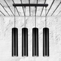 Pendelleuchte Deckenlampe Lampe Schwarz Modern 230V Gu10 4 Flammig Pendelleuchte Deckenlampe Lampe Schwarz Modern 230V Gu10 4 Flammig von WirMachenLicht