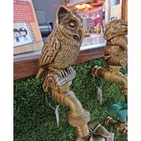 Hahn Messing Eule Wasserhahn Badezimmer Zapfhahn Vintage Home Outdoor Living Garten Landschaftsgestaltung von Wiratshop