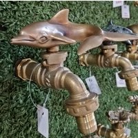 Hahn Wasserhahn Messing Delfin Zapfen Vintage Tap 1/2 "Garten Wohnkultur Im Freien von Wiratshop