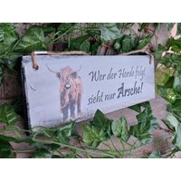 Freches Kuhschild Mit Zitat Wer Der Herde Folgt Sieht Nur Ärsche | 203 von Wirbelwurm