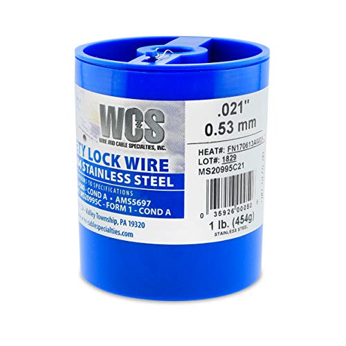 Wire and Cable Specialties MC0210-1#D Sicherungsdraht 0,53 mm (MS20995C21, 0,53 mm, 45 kg Disp, ca. 256 m Wire and Cable Specialties MC0210-1#D Sicherungsdraht 0,53 mm (MS20995C21, 0,53 mm, 45 kg Disp, ca. 256 m von Wire and Cable Specialties