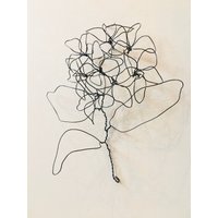 Wandbehang, Hortensie, Wire Art, Blume Mit Stiel Und Blättern, 100% Handarbeit. Ausgefallene Wohnidee. 3D. Kostenloser Versand Wandbehang, Hortensie, Wire Art, Blume Mit Stiel Und Blättern, 100% Handarbeit. Ausgefallene Wohnidee. 3D. Kostenloser Versand von WireAndMeshArt