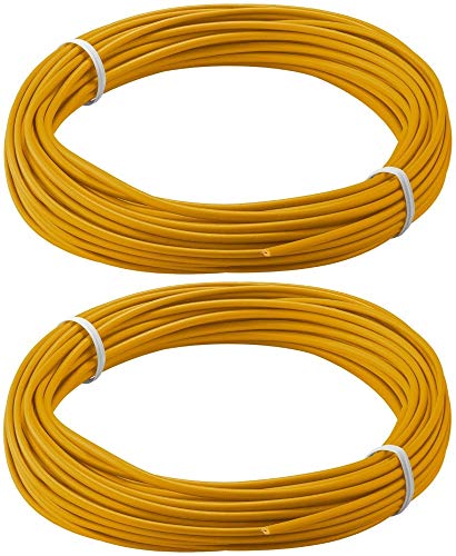 2er Set WireThinX Kupferlitze isoliert 1-adrig, mehrdrahtig (18x0,1mm) orange 10 m von WireThinx