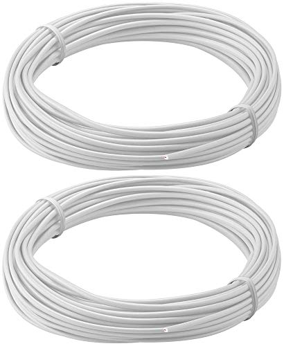 2er Set WireThinX Kupferlitze isoliert 1-adrig, mehrdrahtig (18x0,1mm) weiß 10 m von WireThinx