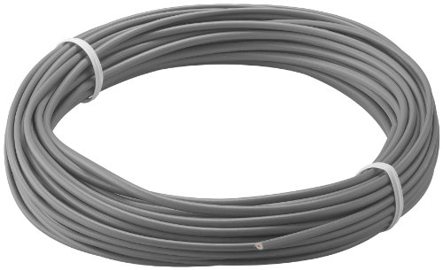 WireThinX Kupferlitze isoliert 1-adrig, mehrdrahtig (18x0,1mm) grau 10 m von WireThinx