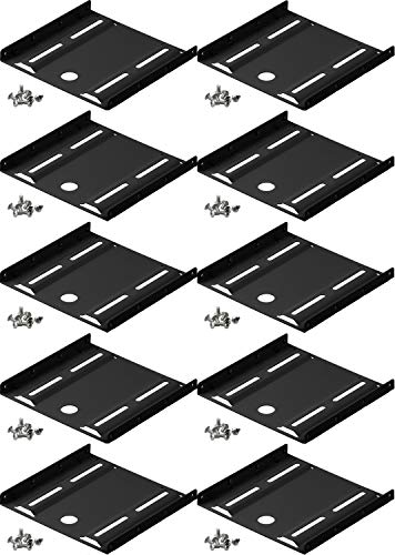 10er Set WireThinX Festplatten Montage Set 2,5" auf 3,5 schwarz von WireThinx