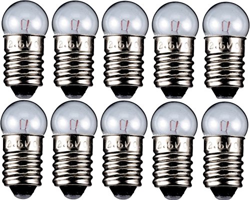 10er Set WireThinX Kugelförmige Lampe 0,7 W, 3,5 V - Sockel E10-11,5 x 24 mm - L3 von WireThinx
