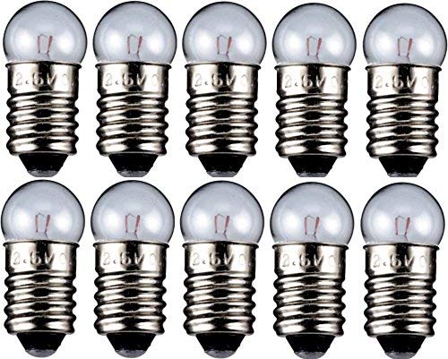 10er Set WireThinX Kugelförmige Lampe 1,2 W, 12 V - Sockel E10-11,5 x 24 mm - L3 von WireThinx