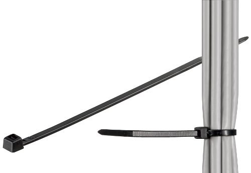 10er Set WireThinX wetterfester Nylon Kabelbinder 203 x 2,5 mm schwarz (1000 Stück) von WireThinx