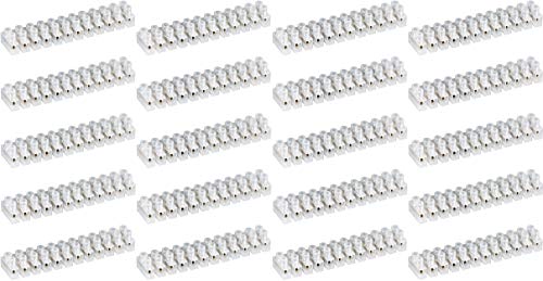 20er Set WireThinX Lüsterklemme (12er Reihe, 16mm, 15A), transparent weiß von WireThinx