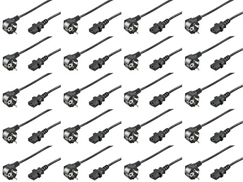 20er Set WireThinX Schutzkontakt gewinkelt auf Kaltgerätestecker C13 Netzkabel schwarz 2,5 m 20er Set WireThinX Schutzkontakt gewinkelt auf Kaltgerätestecker C13 Netzkabel schwarz 2,5 m von WireThinx