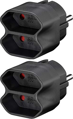 2er Set WireThinX Euro Mehrfach Adapter schwarz 2er Set WireThinX Euro Mehrfach Adapter schwarz von WireThinx