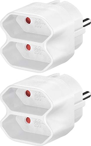 2er Set WireThinX Euro Mehrfach Adapter weiß 2er Set WireThinX Euro Mehrfach Adapter weiß von WireThinx