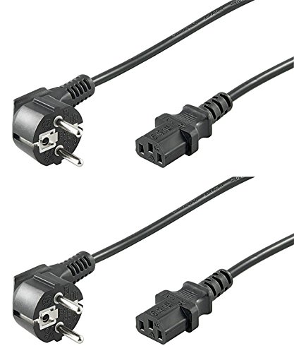 2er Set WireThinX Schutzkontakt gewinkelt auf Kaltgerätestecker C13 Netzkabel schwarz 5,0 m 2er Set WireThinX Schutzkontakt gewinkelt auf Kaltgerätestecker C13 Netzkabel schwarz 5,0 m von WireThinx
