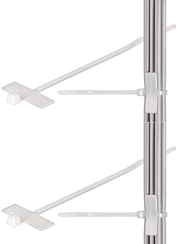 2er Set WireThinx Kabelbinder mit Beschriftungsfeld (Feldgröße 25 x 8 mm) Länge 100 mm, Breite 2,5 mm (100 Stück) von WireThinx