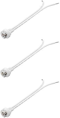 3er Set WireThinX GX6.35 Lampenfassung mit Zwillingslitze max. 100 W/12 V (DC), 0,15 m Kabel, Keramik/Silikon von WireThinx