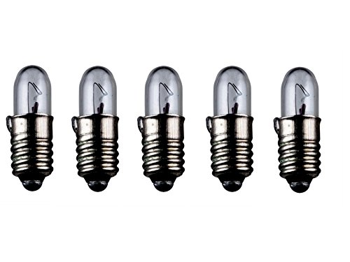 5er Set WireThinX Kleinstlampen Subminiatur 0,30 W, 6 V - Sockel E5,5 4,7 x 15 mm, L-55 von WireThinx