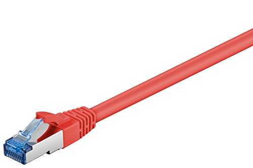 5er Set WireThinX Patchkabel CAT 6a, S/FTP (PiMF) Netzwerk, rot, 1 m von WireThinx