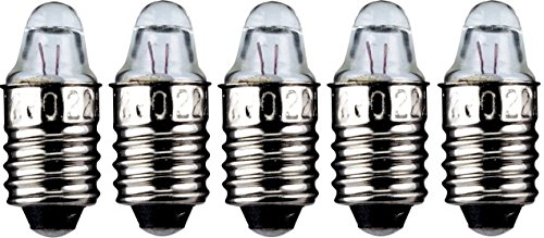 5er Set WireThinX Taschenlampen Spitzlinse Linsenform 0,25 W, 1,2 V - Sockel E10 von WireThinx