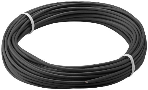 WireThinX Kupferlitze isoliert 1-adrig, mehrdrahtig (18x0,1mm) schwarz 10 m von WireThinx