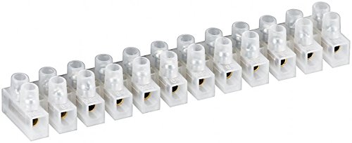 WireThinX Lüsterklemme (12er Reihe, 10mm, 10A),transparent weiß von WireThinx