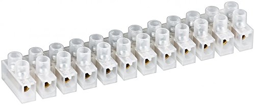 WireThinX Lüsterklemme (12er Reihe, 4mm, 3A) transparent weiß von WireThinx