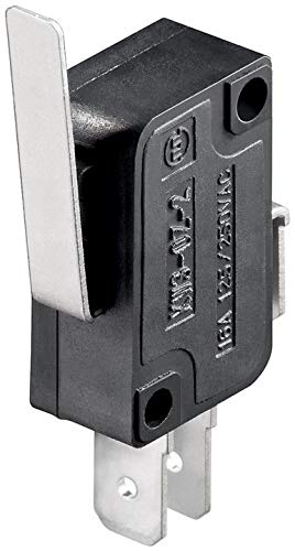 WireThinX Mikroschalter, Wechselschalter 1 polig mit geradem Hebel zulässige Umgebungstemperatur: -25°C ~ +80°C von WireThinx