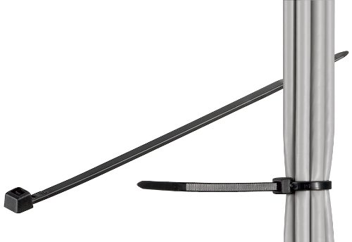 WireThinX wetterfester Nylon Kabelbinder 295 x 3,6 mm schwarz (100 Stück) von WireThinx