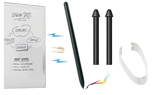 Stylus Pen + Magnetverschluss Halter + Extra Spitzen für Marker Bemerkenswerter 1 & 2 Tablet Pen Gen 1 & 2, Boox Note Air Pro, iFlytec T1 T2 X1 X2, 4096 Druckpunkt Sensitive Technologie von WirelessFinest