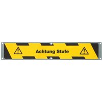 Anti-Rutschplatte 'Achtung Stufe', LxB 635 x 114 mm Anti-Rutschplatte 'Achtung Stufe', LxB 635 x 114 mm von Mehlhose