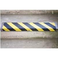 Anti-Rutschkantenprofil aus Aluminium, schwarz-gelb, LxB 635 x 120 mm Anti-Rutschkantenprofil aus Aluminium, schwarz-gelb, LxB 635 x 120 mm von Mehlhose