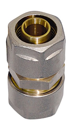 Wiroflex Rohr-Kupplung inklusive Adaptern, 1 Stück, 26 x 26 mm, gold/silber/chrom/kupfer, 26324 5 von Wiroflex