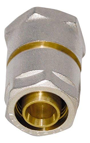 Wiroflex Klemmring-Verschraubung inklusive Adapter, 1 Stück, 26 mm x 3/4 IG, gold/silber/chrom/kupfer, 26327 6 von Wiroflex