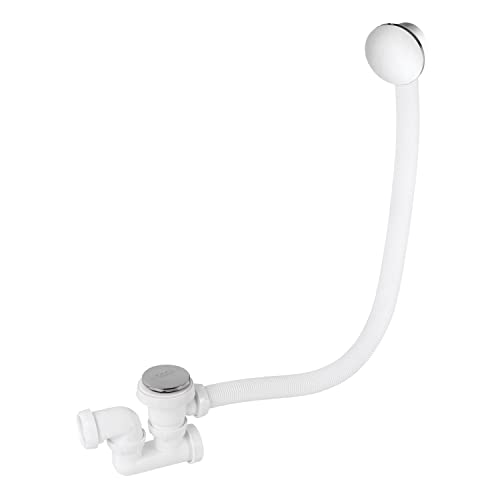 Wirquin 30723100 Wannenablauf Komplettset L700 mm mit Siphon schwenkbar Ø40, Abdeckklappe und Überlaufabdeckung, weiß und chrom Wirquin 30723100 Wannenablauf Komplettset L700 mm mit Siphon schwenkbar Ø40, Abdeckklappe und Überlaufabdeckung, weiß und chrom von Wirquin