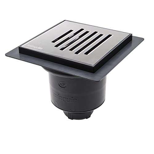 Wirquin 30723963 Venisio Duschabfluss, vertikal, mit Gitter aus Edelstahl, verchromt von Wirquin